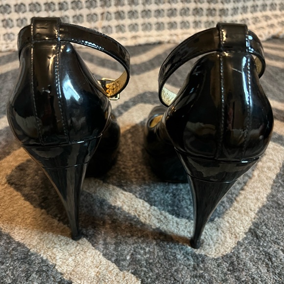 Giuseppe Zanotti peep toe platform leather heel sz 39.5 - Picture 6 of 8